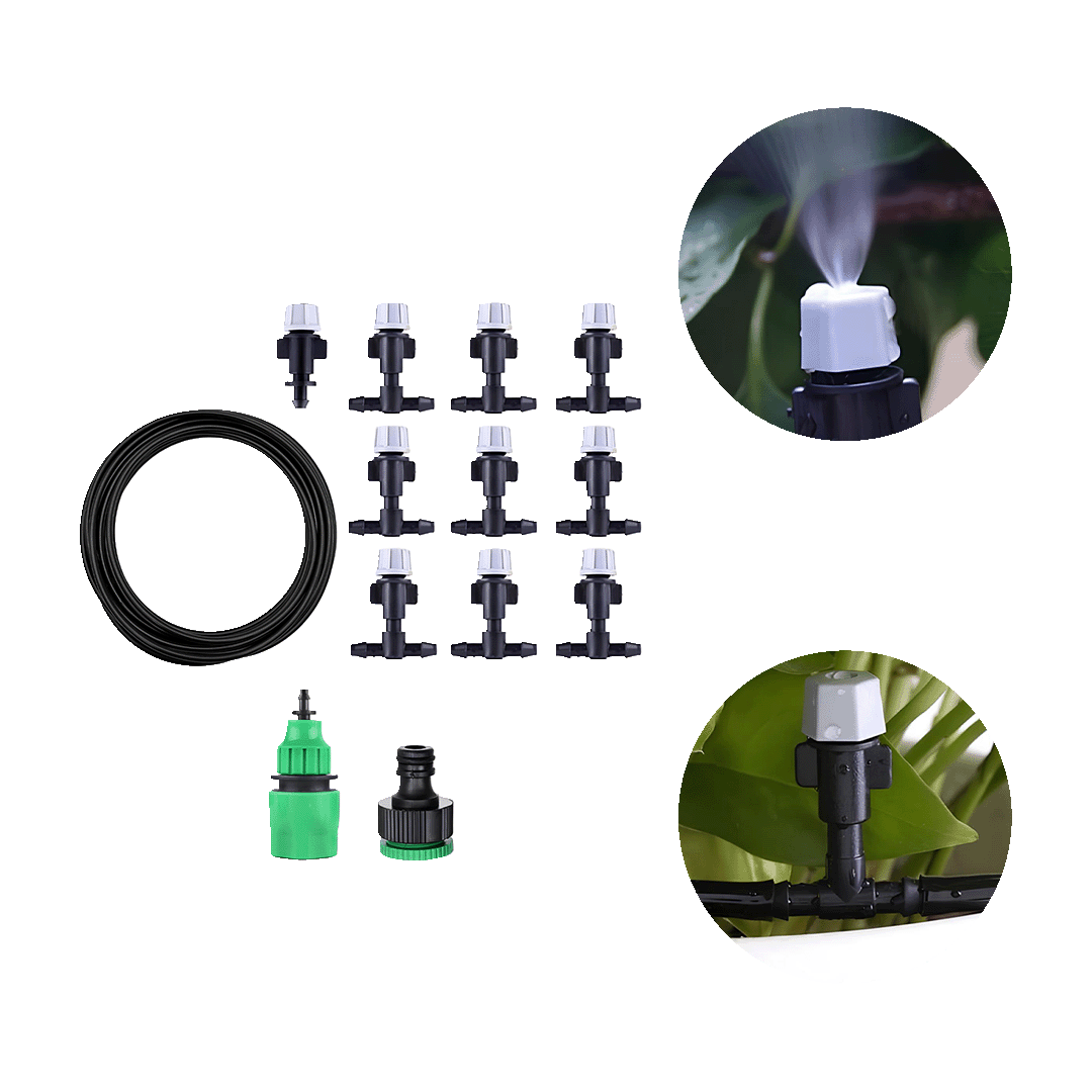 Kit Nebulizzatore Multifunzione Sistema di Raffreddamento e Irrigazione Giardino