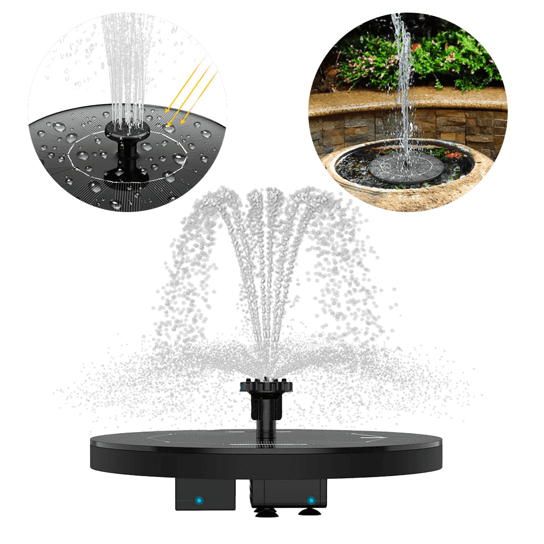 Fontana Galleggiante A Ricarica Solare